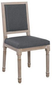 Καρέκλα Jameson Square Ε755,2 45x53x95cm Grey Σετ 2τμχ Ξύλο,PU