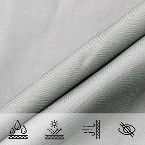 Σκίαστρο Ιστιοπλοΐας Αν. Γκρι 5x5x6 μ. 100% Πολυεστέρας Oxford 4000925