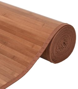 vidaXL Χαλί Ορθογώνιο Καφέ 100 x 300 εκ. Μπαμπού