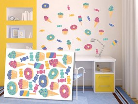 Διακοσμητικά αυτοκόλλητα τοίχου γλυκά καλούδια - 50x70
