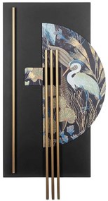 Διακοσμητικό Τοίχου Grus 507ATP1267 57x111cm Multi Wallity Ατσάλι