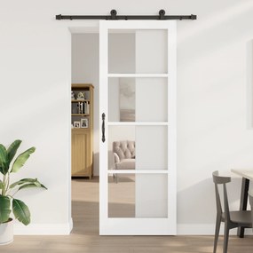 vidaXL Συρόμενη Πόρτα με Σετ Υλικών "ORKDAL" Λευκή 83x232 εκ.