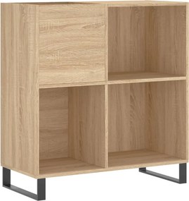 vidaXL Δισκοθήκη Sonoma Δρυς 84,5 x 38 x 89 εκ. από Επεξεργασμένο Ξύλο