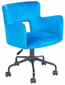 Καρέκλα γραφείου Berwyn 895, Μπλε, 71x62x62cm, 7 kg, Με μπράτσα, Με ρόδες, Μηχανισμός καρέκλας: Economic | Epipla1.gr