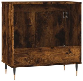 vidaXL Ντουλάπι Μπάνιου Καπνιστή Δρυς 58 x 33 x 60 εκ. Επεξεργ. Ξύλο