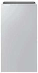 vidaXL Ζαρντινιέρα Ασημί 42x38x75 εκ. από Γαλβανισμένο Χάλυβα