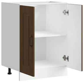 vidaXL Ντουλάπι βάσης νεροχύτη Kalmar Καφέ δρυς 60x46x81,5 εκ.