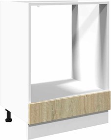 vidaXL Ντουλάπι για Φούρνο Sonoma Δρυς 60x46x81,5 εκ. Επεξ. Ξύλο