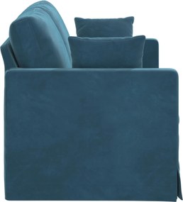 vidaXL Καναπές Μπλε 158 x 78 x 80 εκ Βελούδο