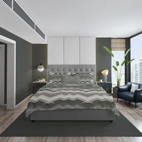 Παπλωματοθήκη Ίρις 338 Grey DimCol Single 160x240cm 100% Cotton Flannel