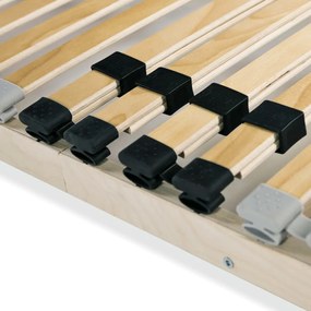 vidaXL Τελάρο Κρεβατιού με 28 Σανίδες &amp; 7 Ζώνες 140 x 200 εκ.