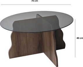 Coffee Table Butterfly - Walnut, Fume Walnut
Fume