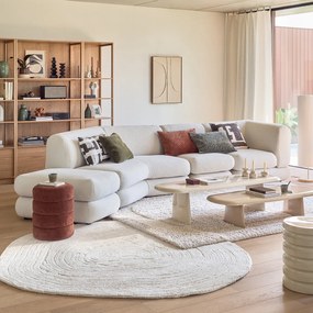 Γωνία καναπέ με ανάγλυφο ύφασμα, HOOVER