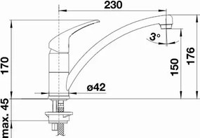 Blanco Bravon Chrome - Μπαταρία Κουζίνας