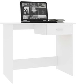Γραφείο Λευκό 100 x 50 x 76 εκ. από Μοριοσανίδα - Λευκό