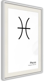 Αφίσα - Zodiac: Pisces II - 30x45 - Χρυσό - Με πασπαρτού