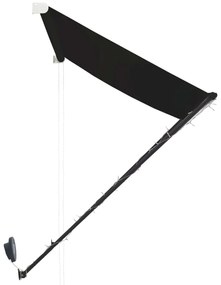 vidaXL Τέντα Συρόμενη με LED Ανθρακί 300 x 150 εκ.