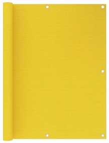 vidaXL Διαχωριστικό Βεράντας Κίτρινο 120 x 300 εκ. από HDPE