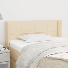 vidaXL Κεφαλάρι με Πτερύγια Κρεμ 83x16x78/88 εκ. Υφασμάτινο