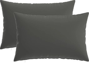 vidaXL Κάλυμμα Μαξιλαριού 2 pcs HEERLEN Ανθρακί 50 x 80 cm Πολυεστέρας