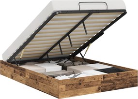 vidaXL Κρεβάτι Οθωμανικού Τύπου Παλιό ξύλο 120 x 200 cm