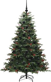 vidaXL Τεχνητό Χριστουγεννιάτικο Δέντρο με 300 LED Πράσινο 180 cm