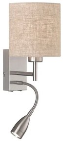 Απλίκα Φωτιστικό Τοίχου Μπεζ-Νίκελ Dreamer 30314 Fischer Honsel-30314-Μπεζ 30314