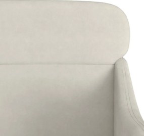 vidaXL Πολυθρόνα Κρεμ 63x76x80 εκ. Βελούδινη