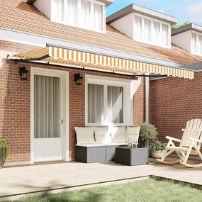 vidaXL Σκηνίτσα Αναδιπλούμενη Κίτρινο 400 x 200 cm ύφασμα