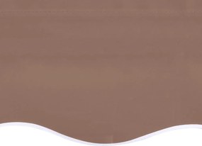 vidaXL Ανταλλακτικό Ύφασμα Τέντας Καφέ 580x295 εκ. Πολυεστέρας