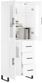 vidaXL Ντουλάπι Λευκό 69,5x34x180 εκ. από Επεξεργασμένο Ξύλο