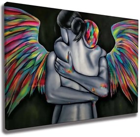 Πίνακας Καμβάς 227WRZ1228 100x70cm Multi Wallity Οριζόντιοι Wood, Canvas