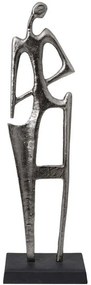 Διακοσμητική Φιγούρα 963-225-010 20x12x64cm Silver Αλουμίνιο