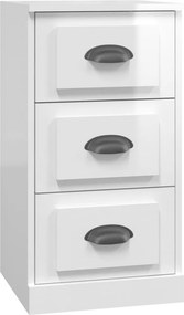 vidaXL Ντουλάπι Γυαλιστερό Λευκό 36x35,5x67,5 εκ. Επεξεργασμένο Ξύλο