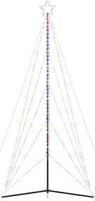 vidaXL Χριστουγεννιάτικο δέντρο LED 615 LED πολύχρωμα 404,5 εκ.