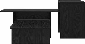vidaXL Τραπέζι κονσόλας Μαύρη Οξυά 91,5 x 35 x 38,5 εκ