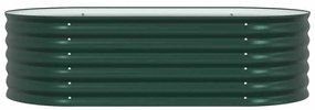 vidaXL Υπερυψωμένη Ζαρντινιέρα Πράσινο 160 x 80 x 44 cm Ατσάλι
