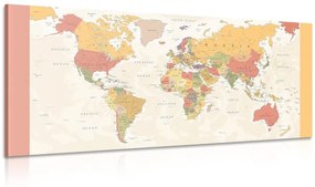 Εικόνα λεπτομερή παγκόσμιο χάρτη - 120x60