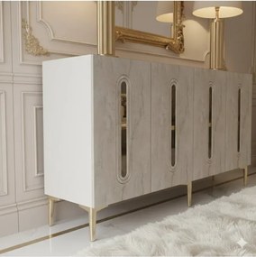Stewehome κονσόλα ντουλάπι τηλεόρασης πολύχρηστο ντουλάπι και γωνιά καφέ 150x32x75 cm