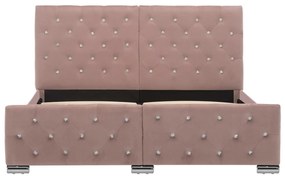 vidaXL Πλαίσιο Κρεβατιού Ροζ 140 x 200 εκ. Βελούδινο