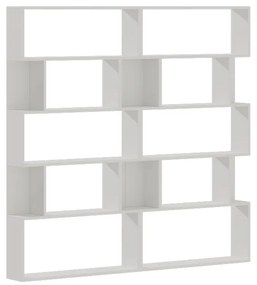 Βιβλιοθήκη Booky pakoworld 12 ραφιών λευκό μελαμίνης 180x20x175εκ