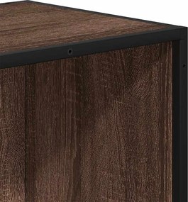 vidaXL Βιβλιοθήκη Καφέ Δρυς 80,5x35x76 εκ. Επεξεργασμένο Ξύλο