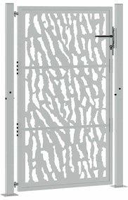 vidaXL Πύλη κήπου 105x155 cm από διαβρωμένο χάλυβα με σχέδιο ίχνος
