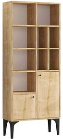 Βιβλιοθήκη Castor 393MRD1233 60x30x175cm Oak