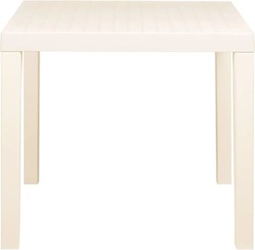 vidaXL Τραπέζι Κήπου Λευκό 79 x 65 x 72 εκ. Πλαστικό