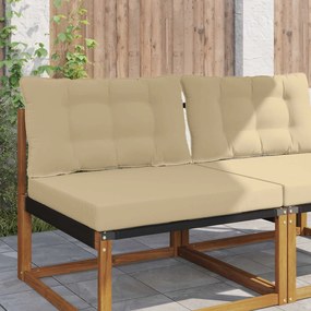 vidaXL Μαξιλάρι Καναπέ Εξωτερικού Χώρου 2 pcs Μπεζ Πολυεστέρας