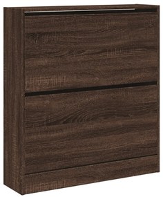 vidaXL Παπουτσοθήκη Καφέ Δρυς 80x21x87,5 εκ. από Επεξεργασμένο Ξύλο