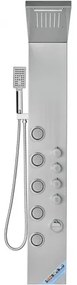 VEVOR Shower Panel System, 4 Shower Modes Shower Panel Tower, Rainfall, Waterfall, 5 Full Body Massage Jets and 3-Setting Handheld Shower Head with 59&quot; Hose, Stainless Steel Wall-Mounted Shower Set