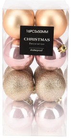 Χριστουγεννιάτικες Μπάλες (Σετ 16τμχ) K-M Pretty AVS100430