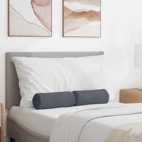 vidaXL Μαξιλάρια Στήριγμα 2 pcs Σκούρο Γκρι Ø 15 x 40 εκ